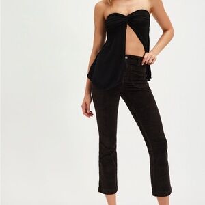 Free people high time velvet kick flare pant 4